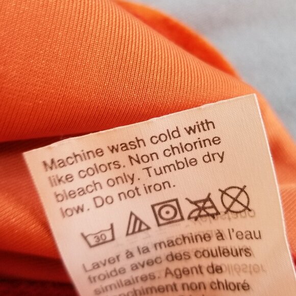 Madewell Burnt-Orange Crushed Velvet Blouse size small - Picture 8 of 8